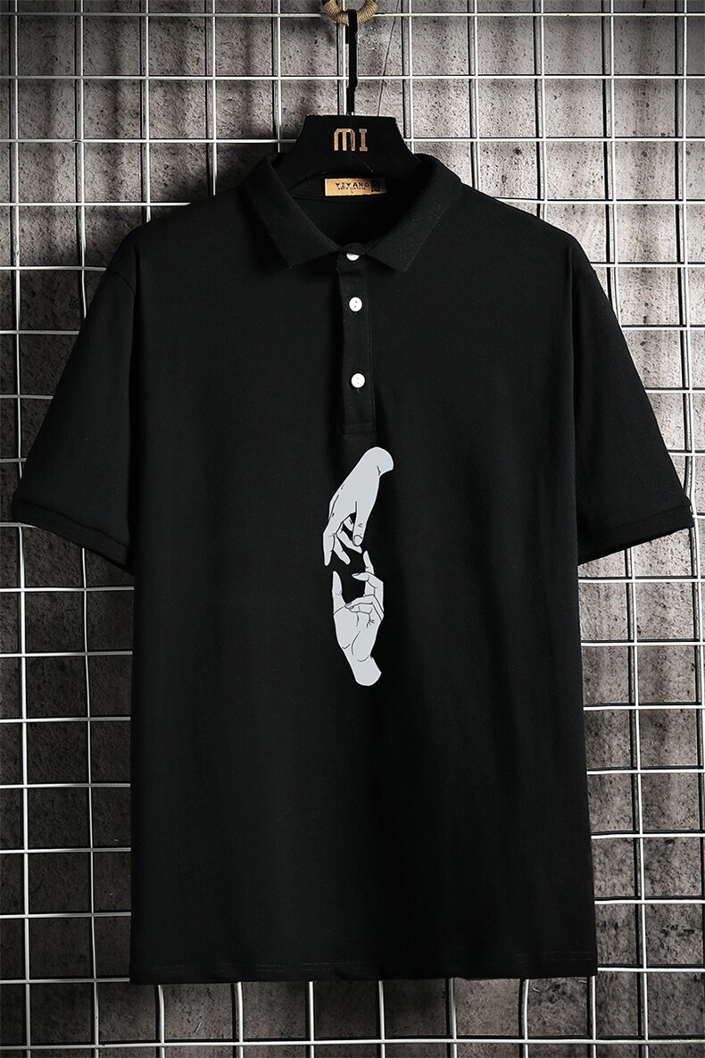 PL57147-P35翻领短袖polo衫男大码胖子半袖t恤男有领保罗衫,男装Polo衫,电商A040A