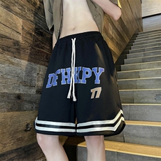 潮牌外穿篮球运动短裤男夏季高街百搭宽松直筒休闲五分裤D49，男装牛仔裤，星座1116A-1（原606A）