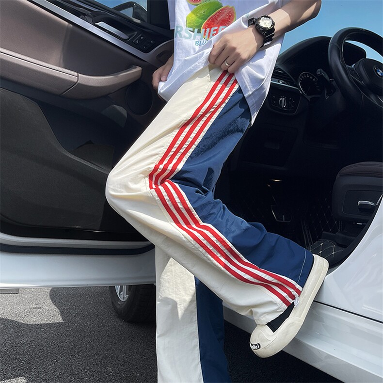 直筒长裤潮时尚潮牌青春流行百搭运动裤宽松型休闲裤夏季,男装休闲裤,星座716-2