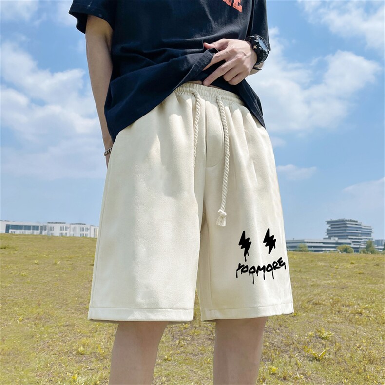 重磅夏季麂皮绒休闲短裤休闲五分裤JDK477-特p25控48,男装牛仔裤,电商B370