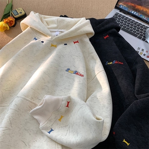 主推砂洗刺绣连帽卫衣222-2-W116-P65卖88 400G图片