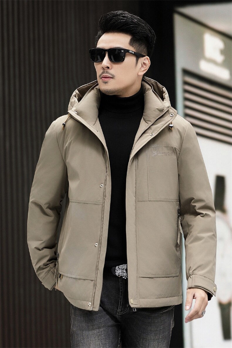 B38821钱塘2020-3新款冬季厚款时尚休闲简约中年男士羽绒服P278,男装羽绒服,钱塘207-3