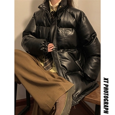 1中性鳄鱼纹钢印字母设计大码M-5XL潮流棉衣男MY77722P128控168，男装棉衣，星座226-2