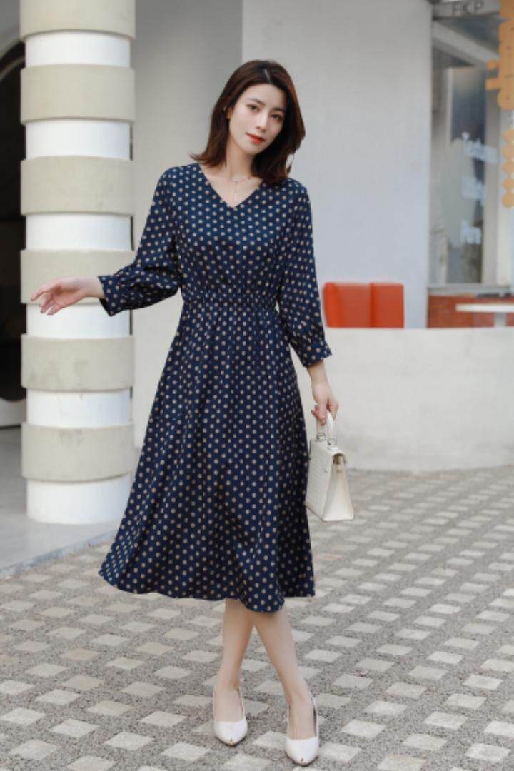 提花连衣裙，女装连衣裙，米娜·丹怡