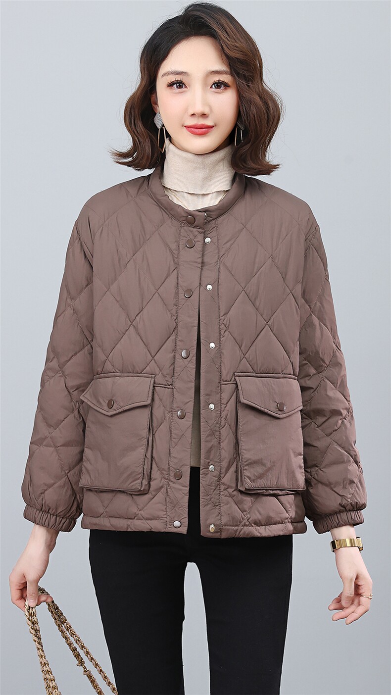 全年备货不下架~2023冬季新款时尚短款羽绒服轻薄外套,女装羽绒服,忆绮罗