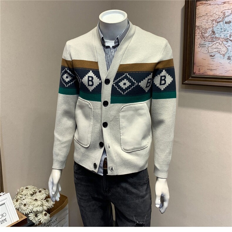 针织开衫外套男春秋季新款修身休闲时尚高端毛衣男装MY8232P62，男装针织衫/毛衣，星座1013-5