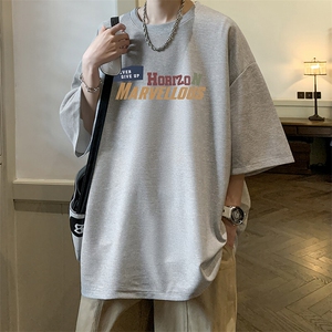 华夫格t恤男短袖男大码五分袖 大皂风 HT73384-P22图片
