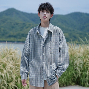 CD5493改长袖C5537春季2026新款大码复古格子衬衫外套男特P32控62图片