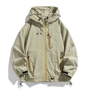 新款现货户外夹克男连帽防水冲锋衣外套DSA157B-J2512-特P80图片