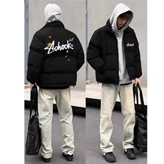 1506/QB3780/P64男冬季2025新款加厚情侣潮牌保天外套冬装，女装短外套，星座1506