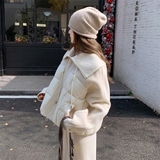 2025现货主推70毛双面呢拼90白鸭绒羽绒服210-6398-P295-K428，女装羽绒服，浙宝210（原浙宝191）