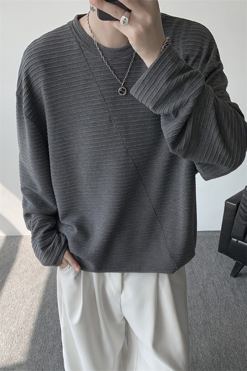 现货T10179-特批40控78秋冬磨毛打底衫高质量长袖百搭大码T恤,男装T恤,电商A059