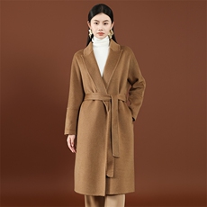 2025年秋季通勤休闲百搭双面呢子大衣保暖合身，女装双面呢大衣，琳尚羊绒
