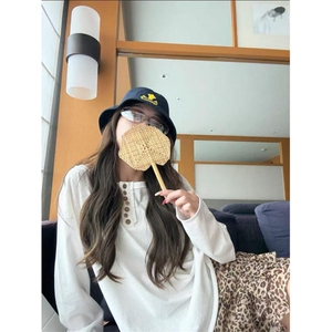 网图！长袖早秋不规则纯色罩衫上衣男女同款-LK80118-特批45图片