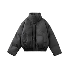 短款棉服女冬季2025新款时尚泡芙小个子设计感面包服棉衣外套，男装棉衣，星座506A