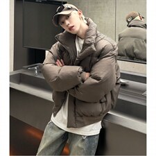 美式短袖棉衣男冬季复古潮牌立领情侣外套cleanfit棉服MY98-P118，男装棉衣，电商C307