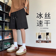 2026夏季新款备货200W件斜切速干短裤S-5XLHK25377-特P9.5，男装牛仔裤，电商A022