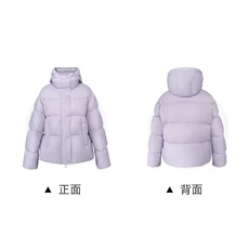 8008#高品质手塞棉白灵儿糖果色袖标短款连帽棉服女，女装棉衣/棉服，星座1210-1