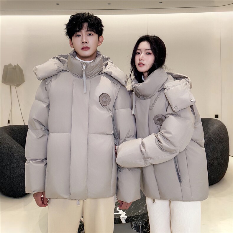 深度备货韩版大鹅情侣装羽绒服男女款青年243克90绒羽绒外套,男装羽绒服,钱塘723