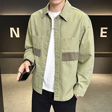 春季新款牛仔外套男衬衫式夹克男B321-9502-P115，男装衬衫，电商B321-1
