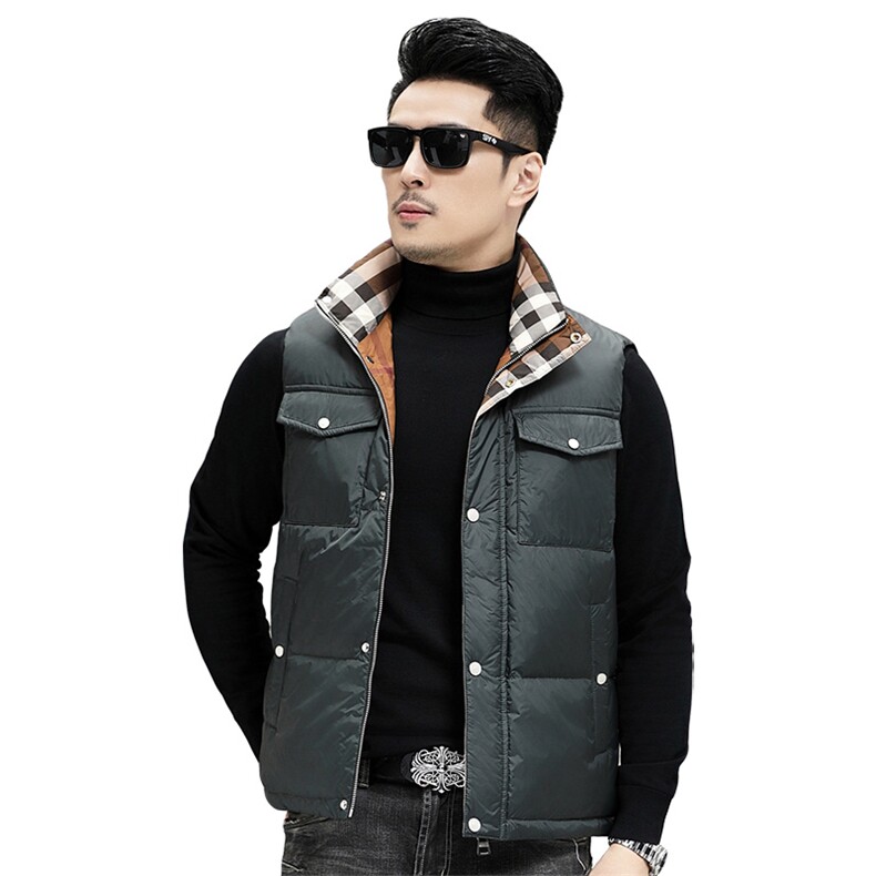 B6901钱塘2020-3时尚休闲冬季厚款简约中年男士羽绒服P158,男装羽绒服,钱塘207-3