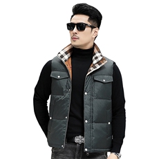 B6901钱塘2020-3时尚休闲冬季厚款简约中年男士羽绒服P158，男装羽绒服，钱塘207-3
