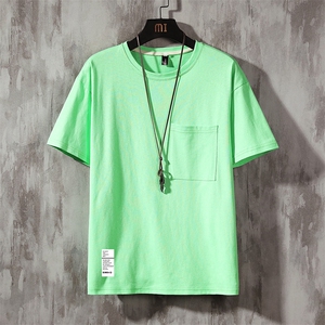 DX24045-P25大口袋百搭短袖t恤男大码半袖体恤上衣服图片