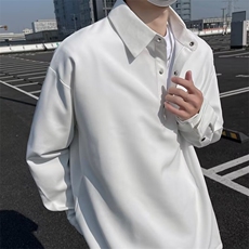 POLO衫男士韩版潮流宽松百搭2024秋冬新款ins卫衣外套WB302X-P43，男装卫衣，星座412-2