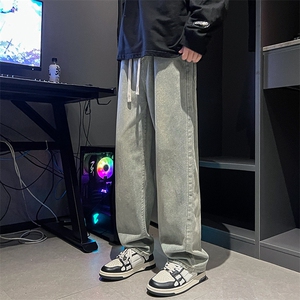 2023男士多色水洗港风做旧牛仔裤男XZ914-6-G63-P35图片