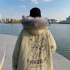 MM48078-P130冬季大毛领棉衣男士大码加厚棉袄男棉服，男装棉衣，电商A040