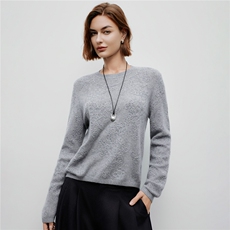 2025秋冬季新款时尚设计感钩花装饰针山羊绒织衫毛衣女，女装羊绒衫，阿舍尔精品