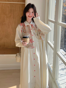 春现  轻风印花瘦腰显瘦连衣裙B190-5011-P140-K198图片