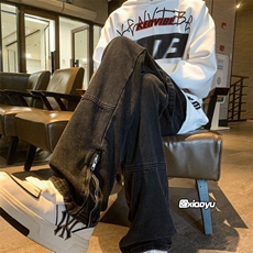 XZ616秋冬季新款美式炸街设计感拉链牛仔长裤TY967P65控78，男装休闲裤，星座512A（原616）