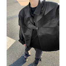 JK07-P108春秋高街PU皮夹克男女休闲外套潮流上衣，男装夹克，电商B327
