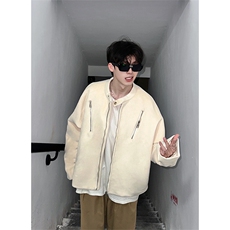 多拉链小众设计感夹克男生秋季潮牌棒球服外套XZ514-2-24264-P115，男装夹克，星座514-2(原B239)