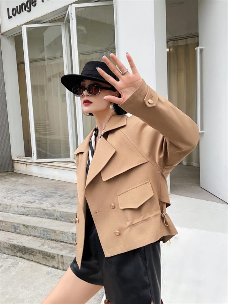 现货风衣，女装风衣，秋水伊人