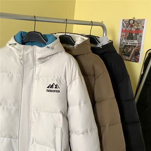 毛毯冬款字母印花时尚百搭宽松连帽棉服A247-MY164特批95控158图片