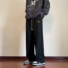 HQ1341-TP30控48-2023春季男生华夫格休闲长裤贴标宽松直筒运动裤，男装休闲裤，电商A102-1