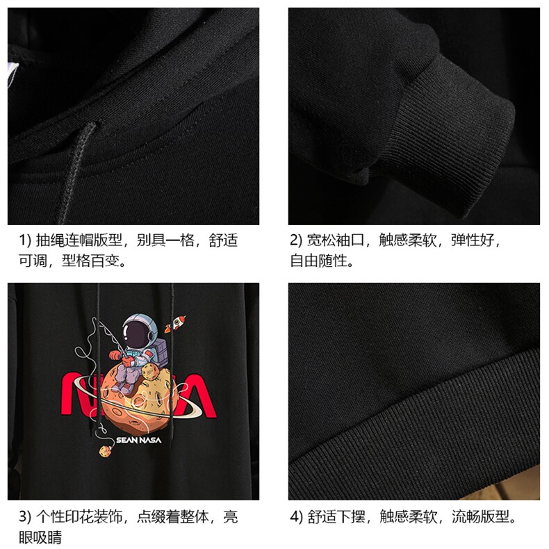 纯棉连帽卫衣男大码运动帽衫宽松薄砖墙WY2287-P35,男装卫衣,电商A040A