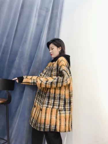 【现货】定制拉绒夹棉连帽大衣（帽子可拆卸）,女装,億亿铭品