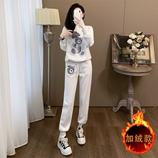 白色上衣+白色裤子（加绒款）