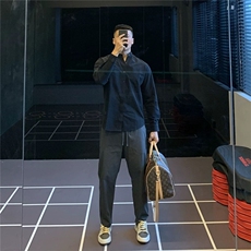 日系复古亨利领纯棉衬衫长袖体恤男衬衣休闲打底秋冬15051/P60特，男装衬衫，电商A243