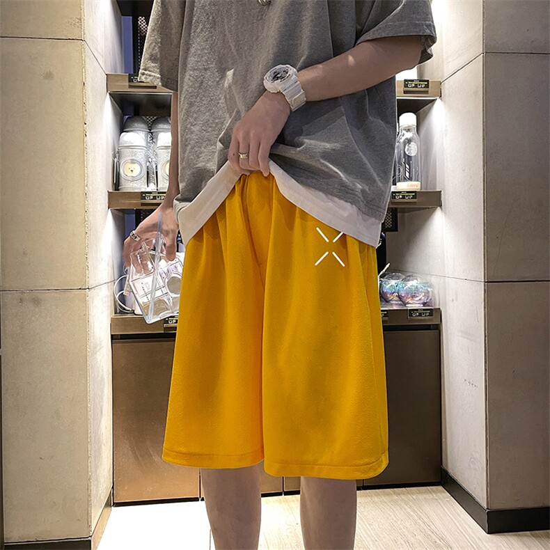 冰丝短裤男士大码宽松休闲五分裤男运动中裤MK37305-P15,男装休闲裤,电商A040