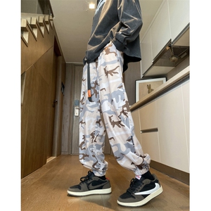 2024春季新款机能防水潮流束脚迷彩冲锋裤B315-K24027-p50控68图片