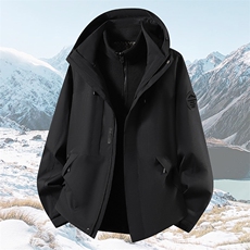 户外连帽男女新款三合一防风防水登山服石墨烯保暖外套H6188-P90，男装棉衣，星座1403A