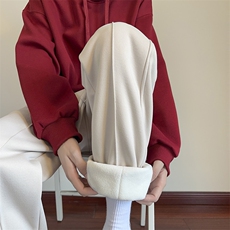 运动裤加绒男女加厚裤子束脚宽松休闲卫裤美式24XK66881J特批45，男装休闲裤，电商A042