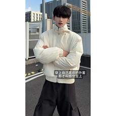秋冬新款个性时髦棉衣经典短款设计舒适港风文艺上衣HY875P95，男装棉衣，电商A102B