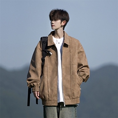 L-9XL春季新款PU皮夹克大码美式翻领休闲夹克JK6833-P7883控128，男装夹克，星座109