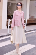 时尚小香风短外套女秋冬季新款韩版宽松显瘦百搭气质上衣，女装短外套，艾仟回(原伊仟回)