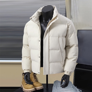 新款冬季男士加棉加厚棉衣休闲立领宽松保暖棉袄面包服M2001-P58图片